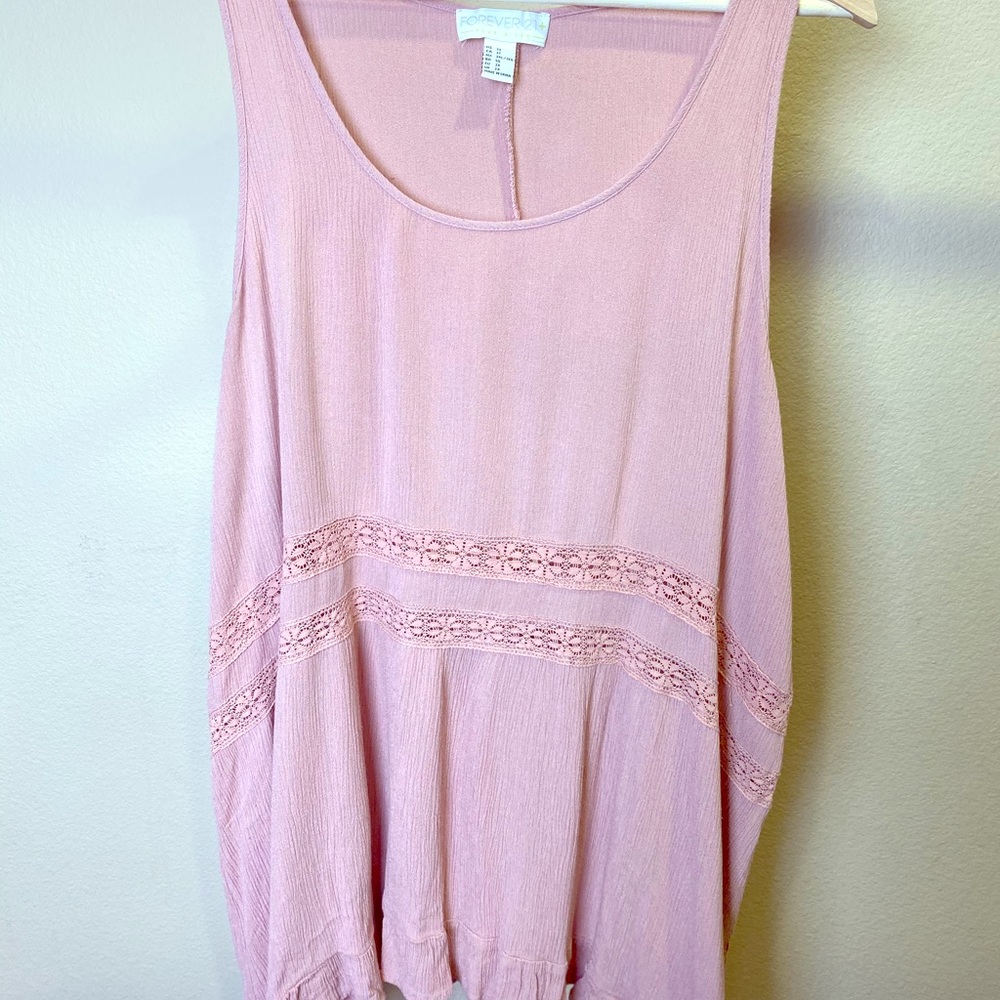 Pink Tank Top Blouse